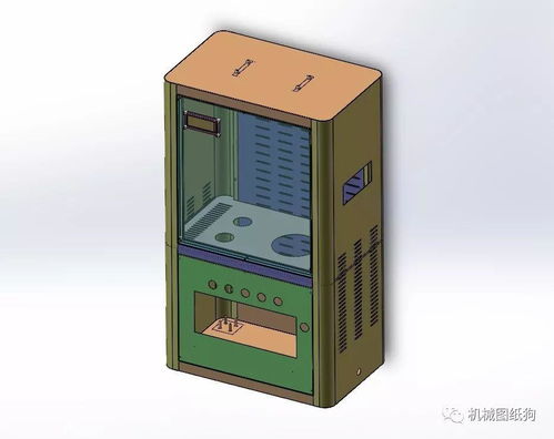 通信光纜箱體鈑金結構3d圖紙 solidworks設計